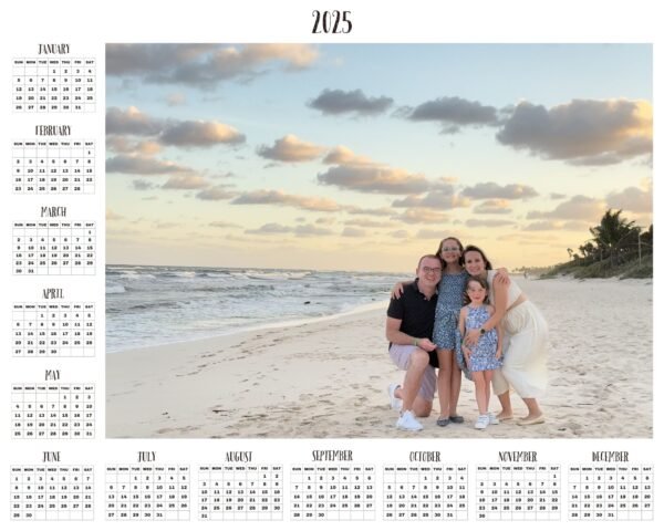 Custom Calendar Magnet 8x10 Landscape